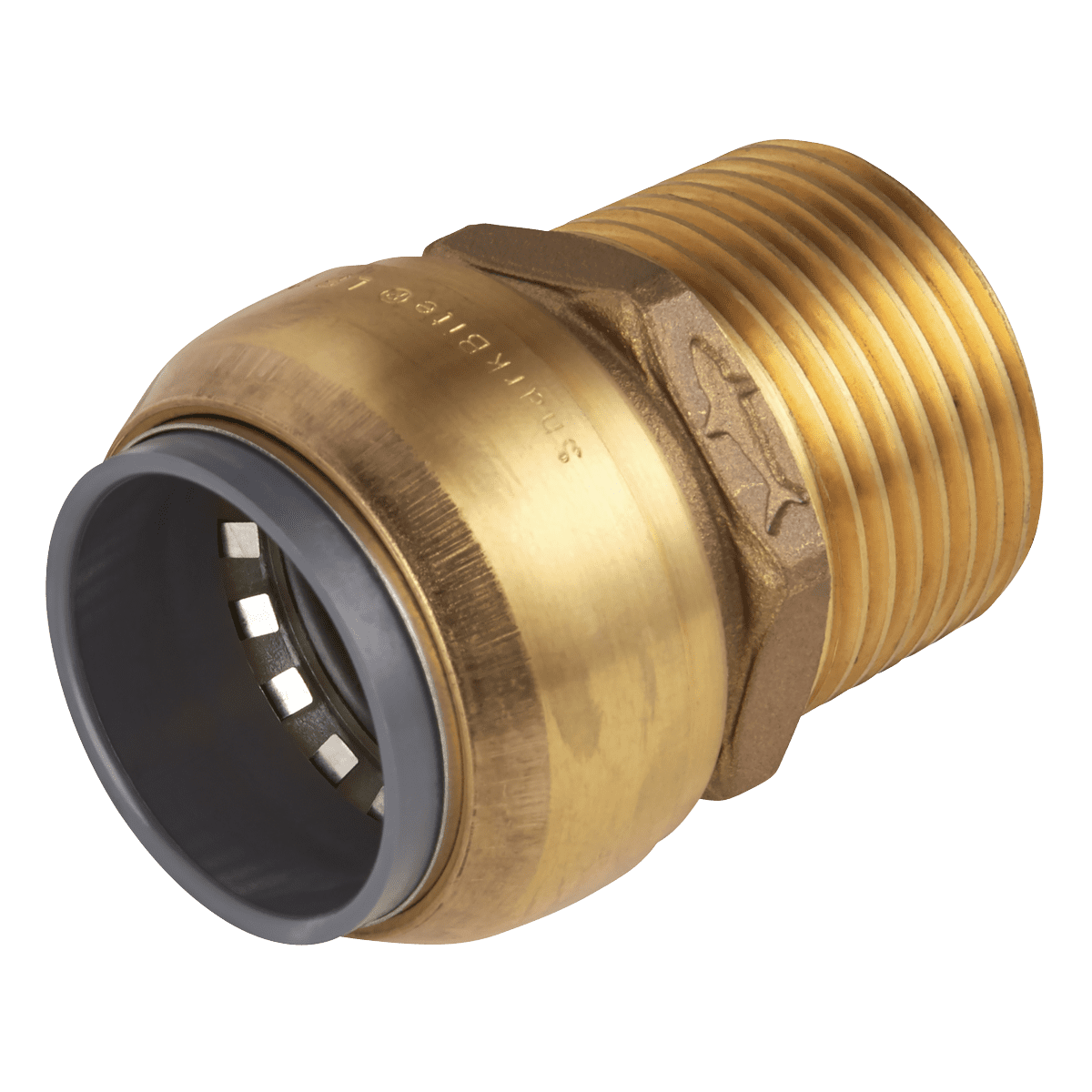Sealey SBA28BSA SharkBite Brass Straight Adaptor 28mm x 1""BSPT