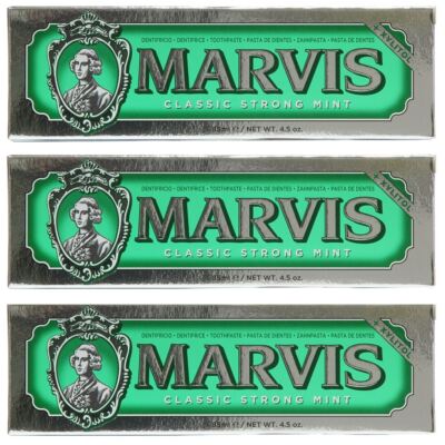 Marvis Classic Strong Mint Luxus Zahnpasta 85ml x 3 Dreierpack Angebot