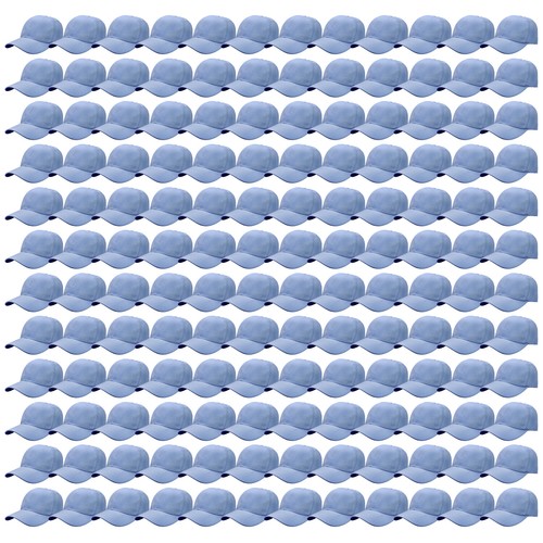 144 Piece/case Classic Blank Plain Baseball Cap Hat Adjustable Size Solid Color - Picture 30 of 40