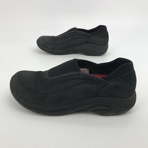 Merrell Womens Jungle Equinox Comfort Shoes Black Leather Air Cushioned Work 7.5 - Picture 7 of 12