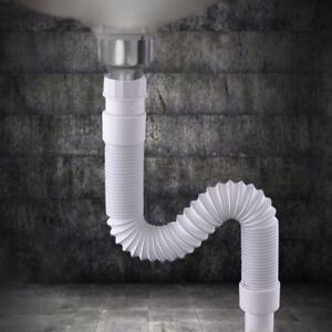 Details About Bathroom Sink Flexible 36 80cm Pipe Sink Basin Water Drain Hose Tube Kitchen