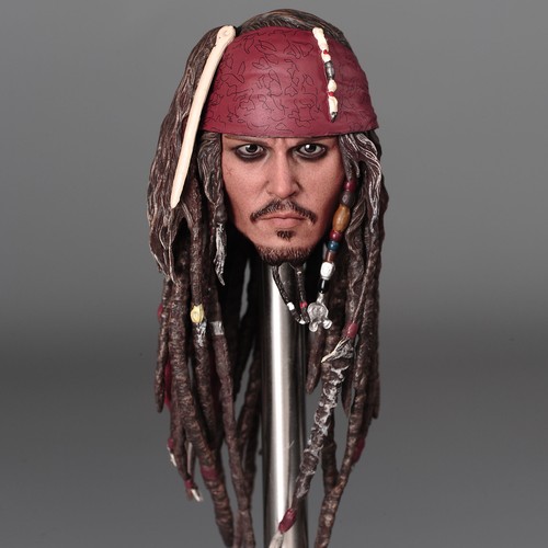 1/6 long haired pirate male captain's head model carved F 12 "PH TBL Figure Body - Picture 5 of 12
