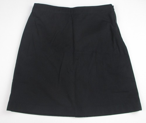 LANDS END Black School Uniform Long Chino Skort Girls 12 NEW