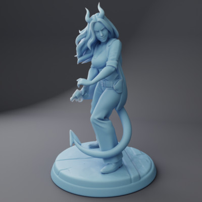 Succubus PI Sci-fi Miniature DnD 5E Figure Wargames Tabletop RPGs