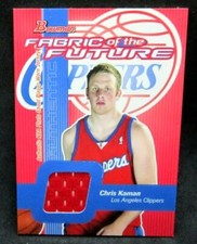 Chris Kaman RC 2003-04 Bowman Fabric of the Future Rookie#FF-CK!Clippers F/C RC