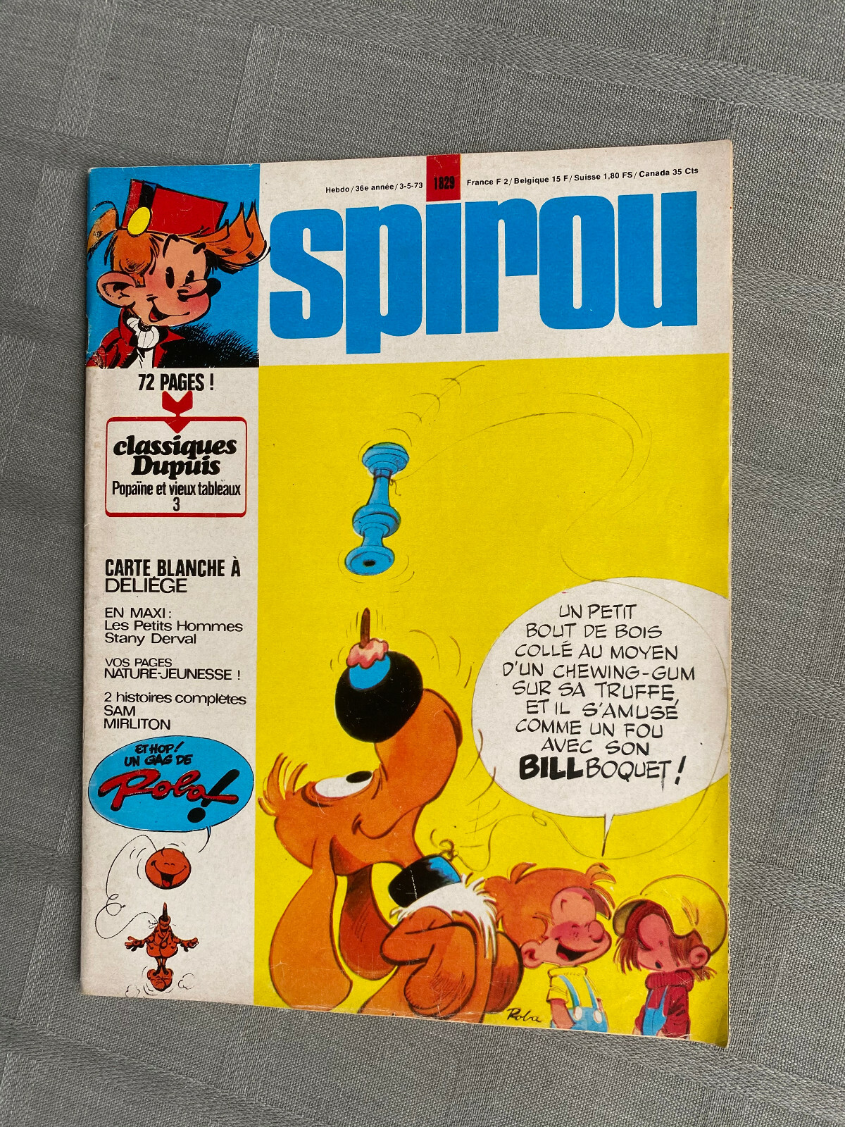 Hebdo Spirou No. 1829 Complete With Its Supplement Les Touareg Good Condition