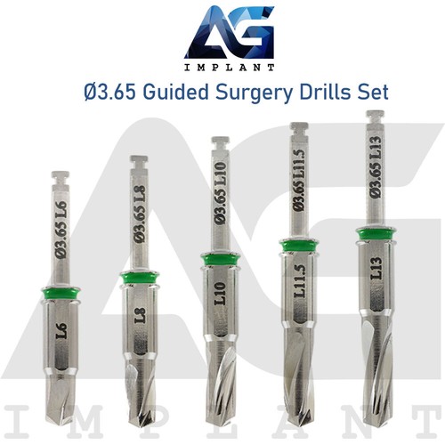 Guided Sur gery Straight Drills Kit Dental Hex Drivers, Motor Mount Int Hexagon - Picture 7 of 11
