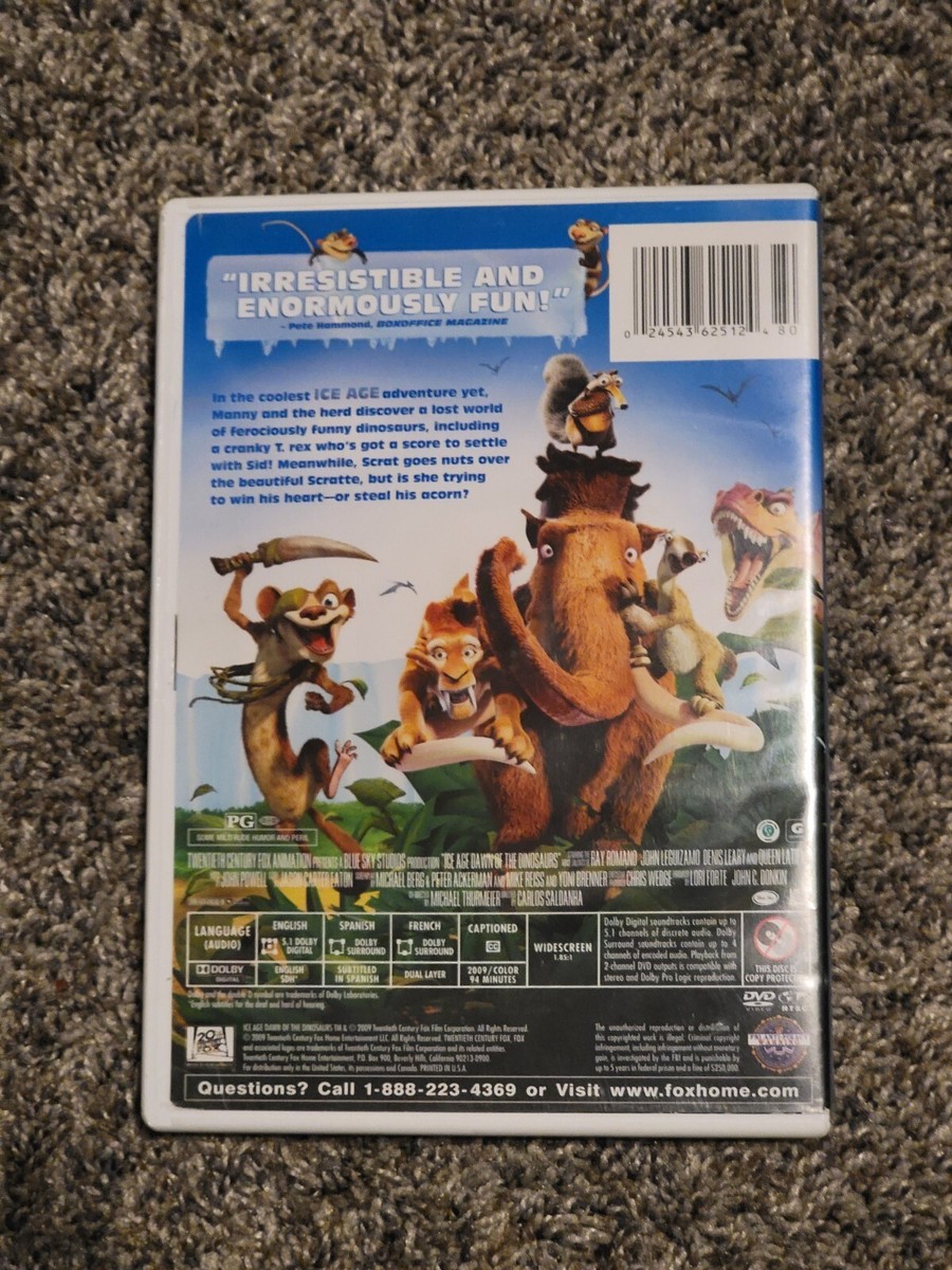 Ice Age: Dawn of the Dinosaurs (DVD, 2009, Widescreen) | eBay