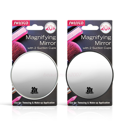 Swissco one suction cup mirror. 20x magnification, 3 1/2'' diameter *Chose any*