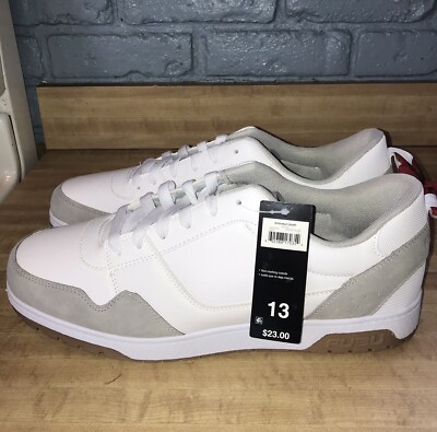 FUBU White and Gray Retro Court Sneakers FUBU White / Gray HUSTLE High-Top Athletic SNEAKERS Mens  main image 4