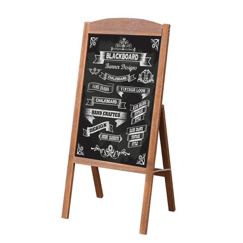 Large Magnetic A-Frame Chalkboard Display Sidewalk Blackboard Sign Wedding Shop - Picture 17 of 20