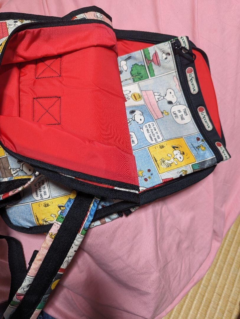 Lesportsac x Peanuts Snoopy Voyager Backpack Large Size Drawstring