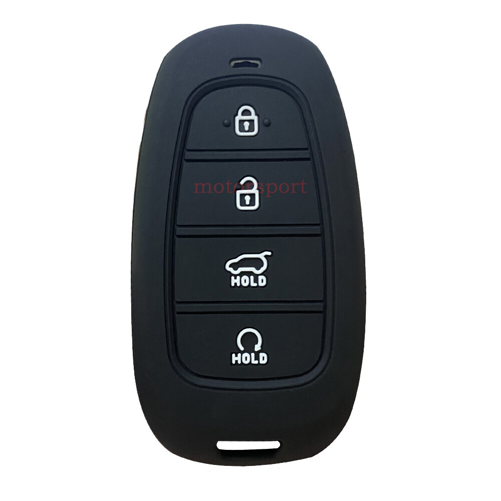 Hyundai Smart Key Remote Protector Case Tucson Elantra A.M.E. Smart Key Fob Cover - 2-Pack Black & Blue For Hyundai Tucson Elantra Sonata Smart Remote - Foto 2