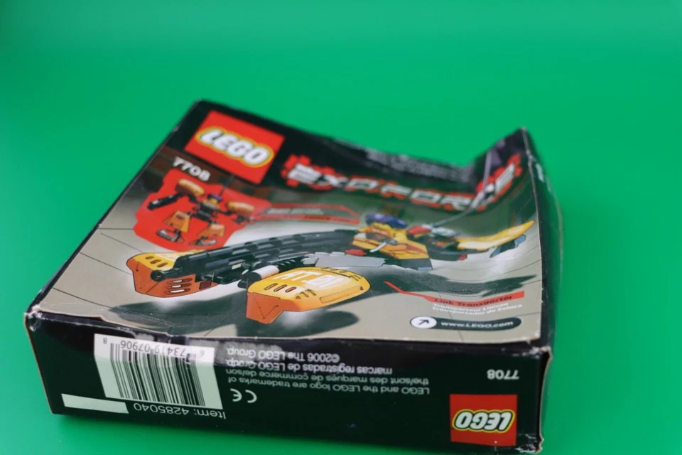 LEGO® Exo-Force 7708 Uplink Brand New! Sealed! Damaged Box! Ryo Orange Mech - Image 3 of 4