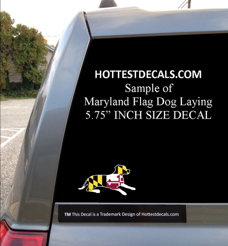 MARYLAND FLAG DECAL CAR STICKER Crab Fish Horse Dog Paw Cat Deer Flower Turtle - Picture 62 of 119