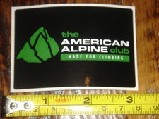 AMERICAN ALPINE CLUB Rock Climbing STICKER Decal