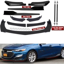 For Chevrolet Malibu Front Rear Bumper Lip Spoiler Splitter Body Kit Side Skirt