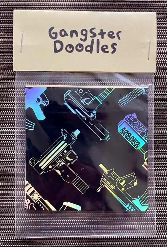 New GANGSTER DOODLES Sticker Park  2017 Rare Rappcats Post-It Notes Art
