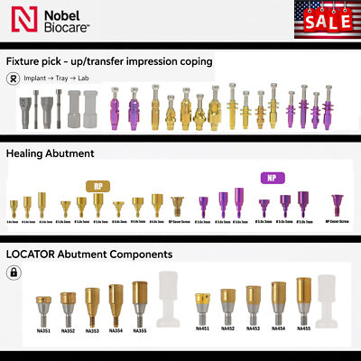 US Nobel Biocare Hex Implant for NP/RP Healing/locator Abutment Analog Scan Body