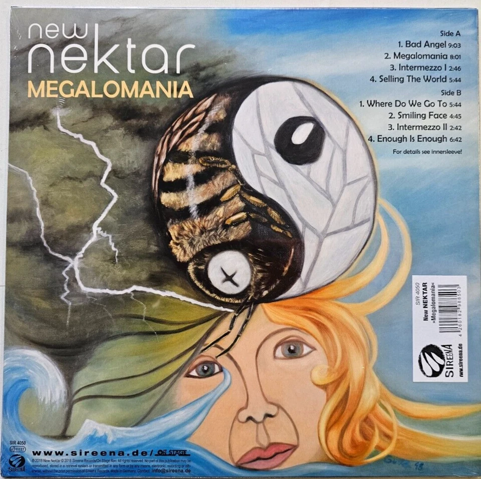 New Nektar – Megalomania LP Album vinyl record 2018 prog rock 180gram new black - Image 2 of 4