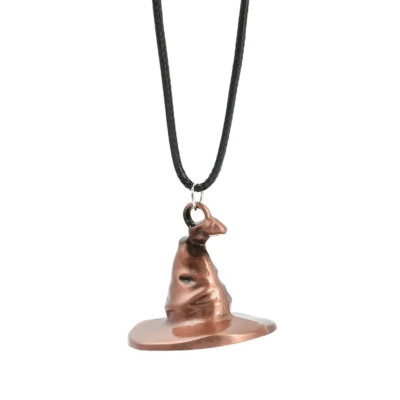Witch Hat Copper Jewelry Gothic Retro Magician Pendant Necklace