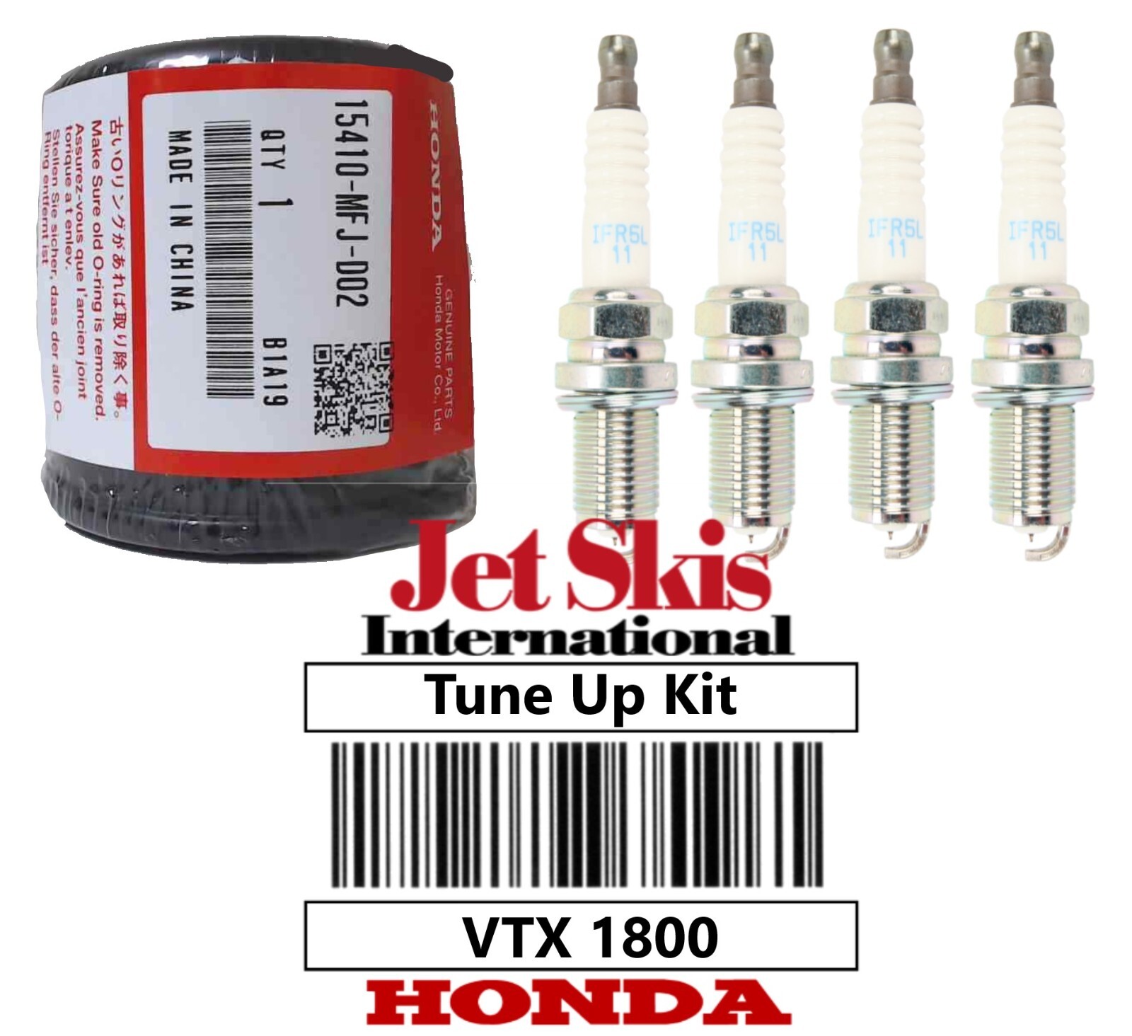 OEM Honda VTX 1800 C F N R S T 1800 VTX Oil Filter  NGK Spark Plugs IFR5L-11