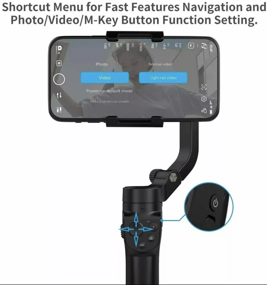 Feiyu Vlog Pocket 2 Handheld iPhone Android 3-Axis Gimbal Foldable Stabilizer . - Image 3 of 4