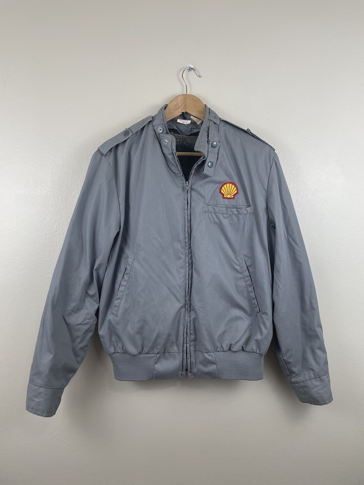 Vintage Shell Unitog Lined Bomber Jacket Medium - image 1