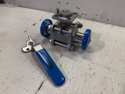 Dixon 1" CF8M Edelstahl Sanitär dreiteiliges Ventil 1000 WOG - KOSTENLOSER VERSAND
