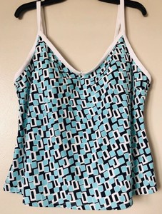 Tropical-Escape-Woman-Plus-Size-20W-Tankini-Swim-Top-Swimwear-Convertible-Straps
