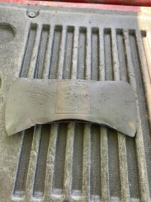 Custom Vintage JF Richards  Hand Made  1857 Pioneer Kansas City Embossed Axe