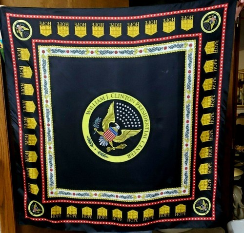 William J. Clinton Presidential Center Library silk scarf 35" square