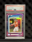 2024 Panini Donruss - Rated Rookie Bo Nix #369 Optic Preview Pink Prizm (RC)