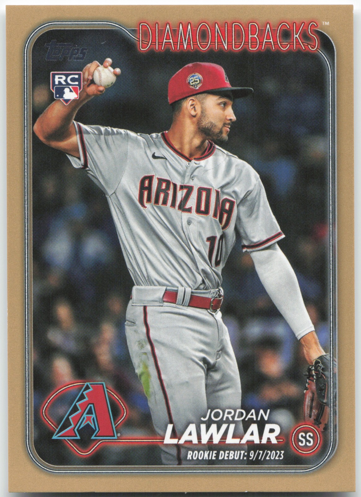 2024 Topps Update #US41 Jordan Lawlar Gold #/2024