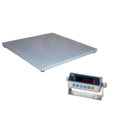 CAS HFS-410-A 4x4 Floor Scale 10,000 lb x 2 lb, CI 2001A Indicator