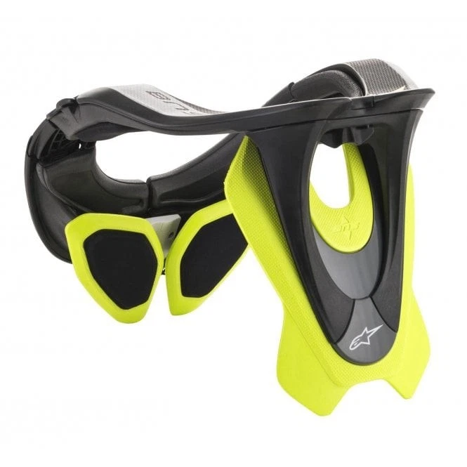 Alpinestars BNS Tech-2 Neck Brace | Black/Fluo Yellow — 第 3/3 张图片