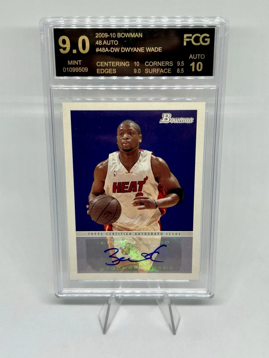 Dwyane Wade 10 Graded Basketball Autographed Sports Trading Cards