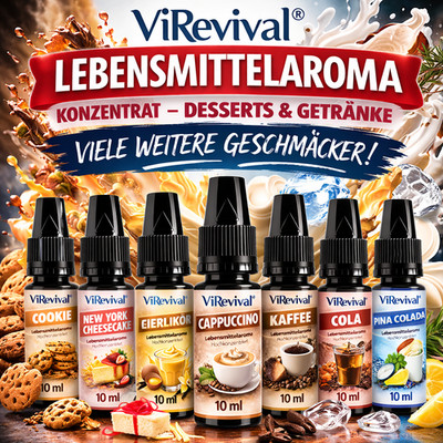 ViRevival Lebensmittelaroma Desserts & Getränke Hochkonzentriert   verschiedene