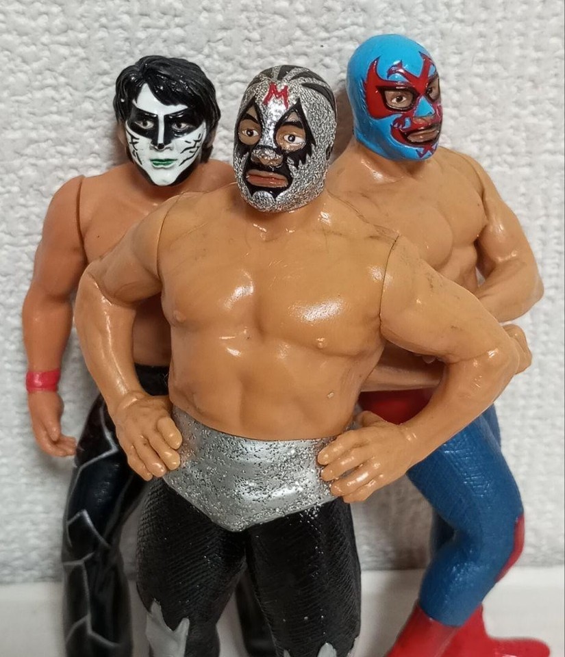 Inoki Mascaras Pro Wrestling Figure 2-Face Mask New Japan Used | eBay