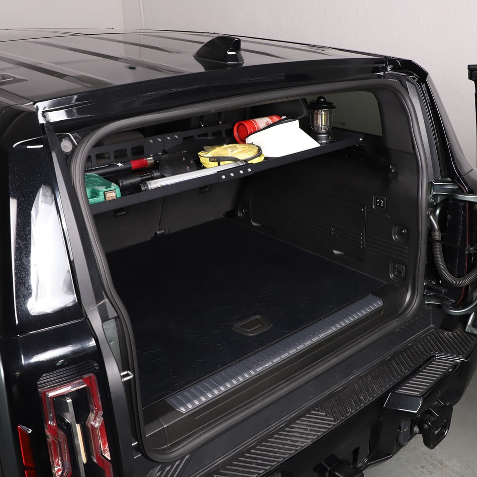 Hummer Side Storage Fits 2024-2026 Hummer EV Cargo Shelf Bracket Rack MOLLE Panel Trunk ...