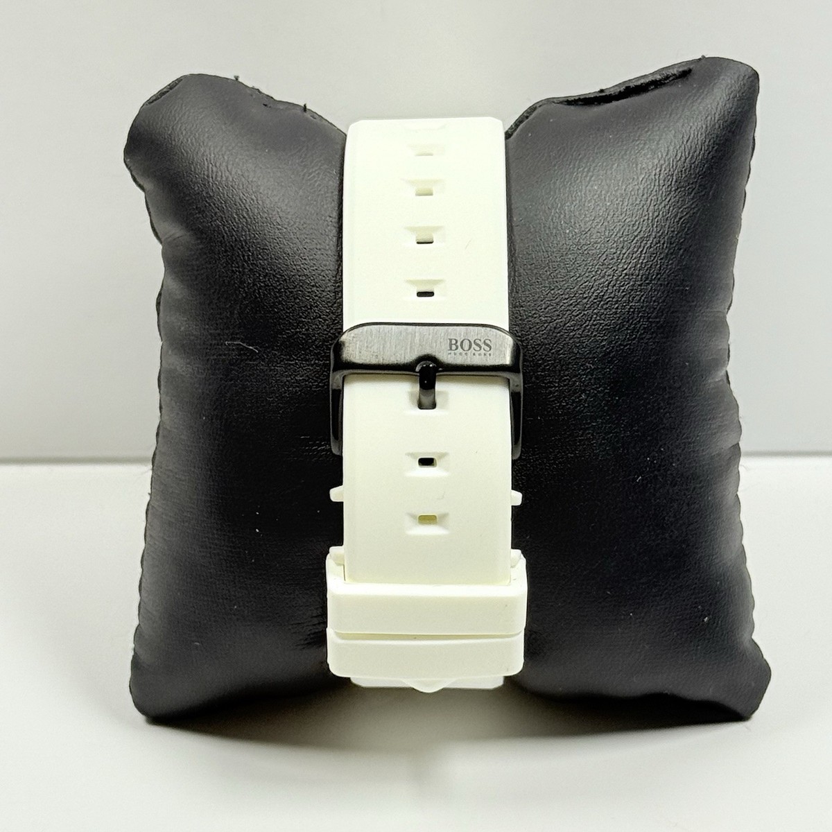 NEW GENUINE BOSS VELOCITY HB1513718 BLACK WHITE RUBBER STRAP MEN'S WATCH GIFT - Foto 4