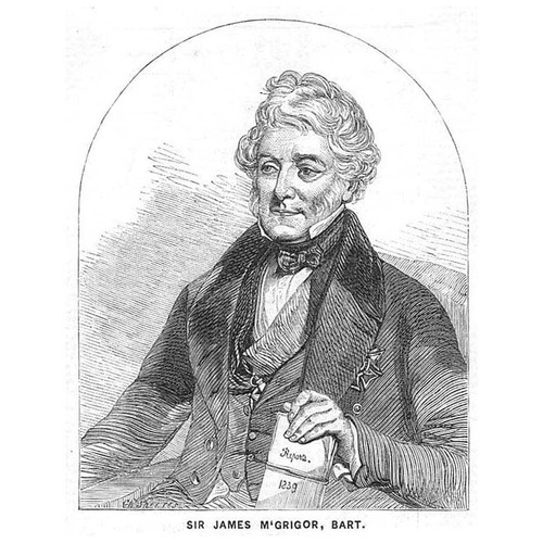 Sir James McGrigor Bart - Antique Print 1858