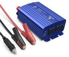 500W Power Inverter DC 12V to 110V AC Converter with 4.8A Dual USB Car Charger