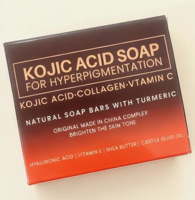 2 Pack Kojic Acid Soap Bar Daily Skin Care Cleansing Bar for Face Body US Stock