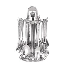 Stainless Steel Cutlery Set of 25, Contains Master Spoons Set of 6, Table Spoon