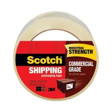 Scotch 3750 Packaging Tape, 3" Core, 1.88" x 54.6 yds, Clear, 6/Pack