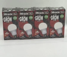 4 Pack Miracle LED Commercial Hydroponic Ultra Grow Lite Bulbs