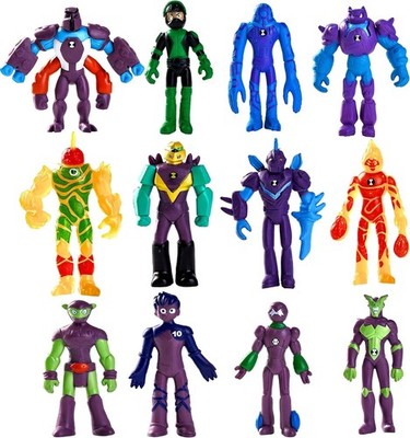 Set of 12 Pcs Omnitrix Action Figures, Exclusive Collection Toys, Anime Characte