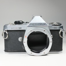 Pentax ME Super SE 35mm SLR Film Camera Body Chrome - MISSING LOTS OF PARTS