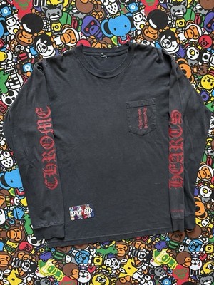 トップス Chrome Hearts Scroll long sleeve Chrome Hearts Scroll Logo Long Sleeve T-Shirt – Justin Reed